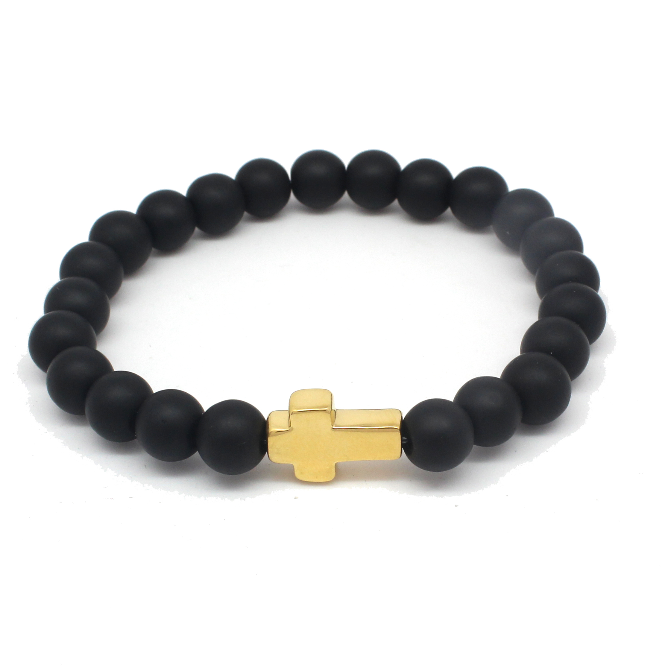 Yudan Jewelry Mens Jewelry Cross religious bead bracelets