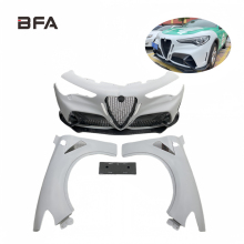 Alfa Romeo Stelvio SUV Carbon Fiber GTAM Front Bumper Fender Kit