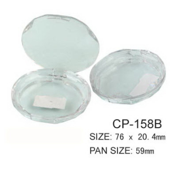 Transparent Round Cosmetic Compact Case