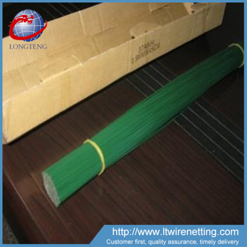 green pvc coated cut wire for binding and baling