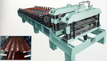 Glazed tile roof sheet roll forming machine