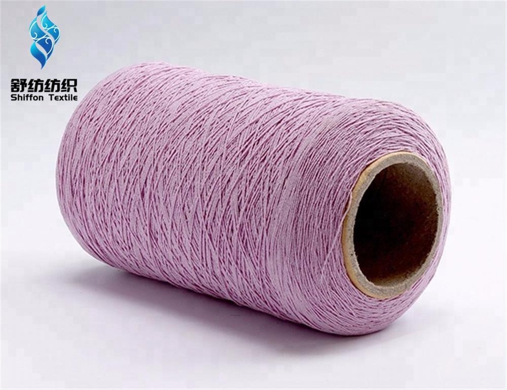 Mode polyester stickargarn; spandex/ lycra polyester dubbel gummitäck garn