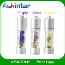 Lavender Flower USB Flash Drive Metal Crystal USB Stick