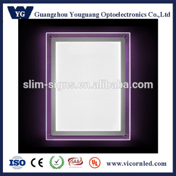 RGB wall-mounted acrylic LED light box, RGB crystal led light box