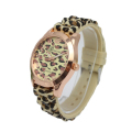Nhà thiết kế cô gái mới Silicone Leopard dây đeo đồng hồ