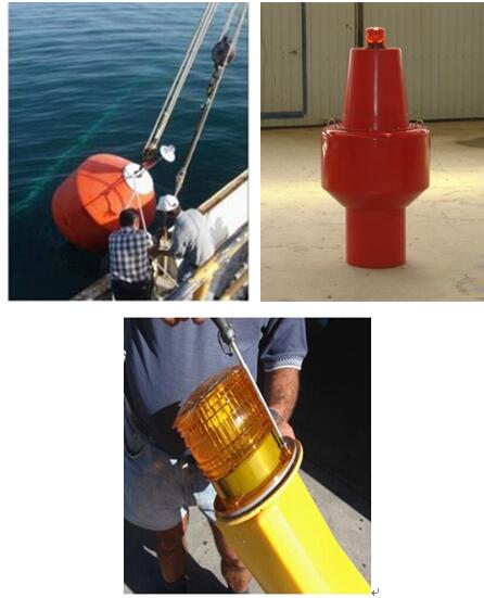 Solar marine navigation light