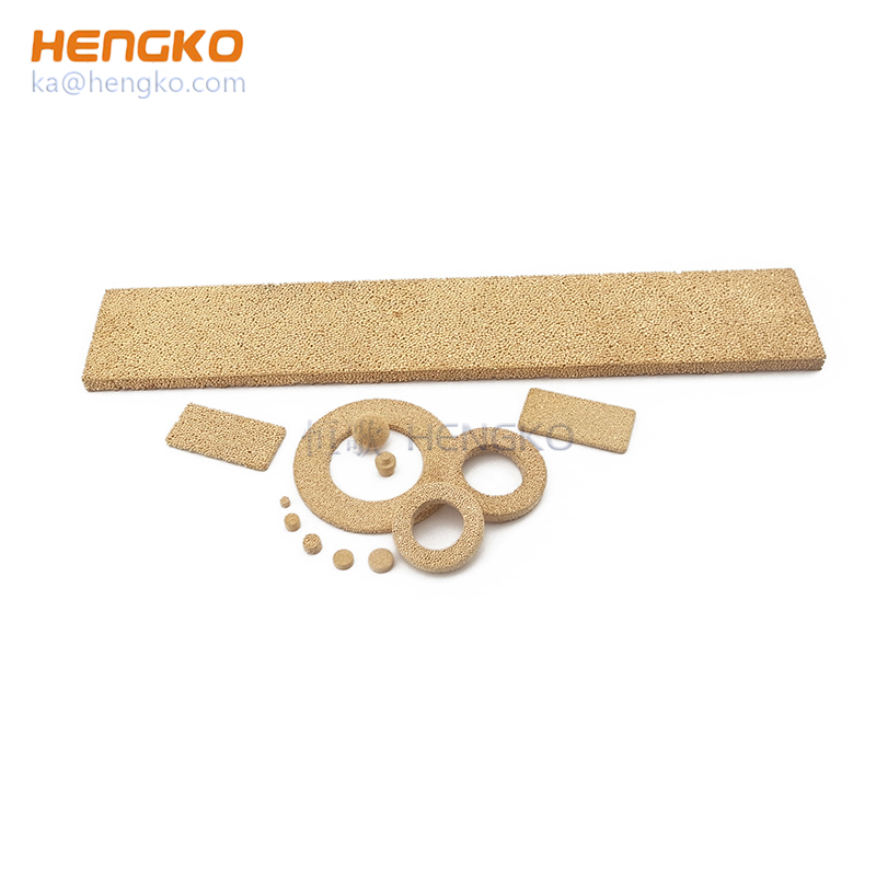 HENGKO custom 0.2 0.5 to 100 micron inconel bronze 316L stainless steel metal microporous sintered filters sheet