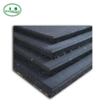 8mm Black with EPDM Flecks Gym Flooring Tiles