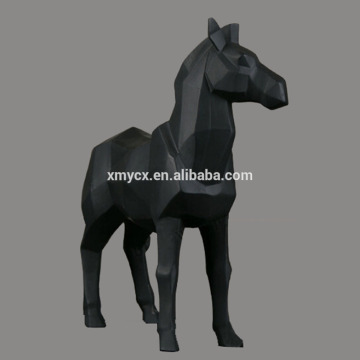 Black polyresin zebra animal crafts figurines