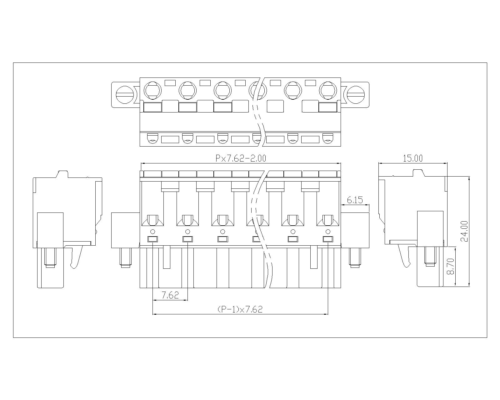 AT125-7.62-XX-X-EDGKDM PCB Spring Terminal Bl AT125-7.62-XX-X-EDGKDM PCB Spring Terminal Bl