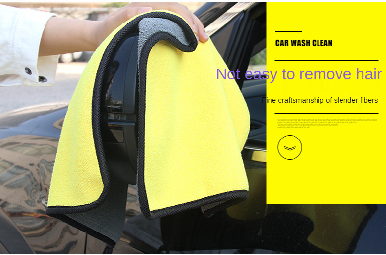 Factory Direct Sales Double Side Quick Dry Cloth Microfiber Glasses Car Cleaning Towel