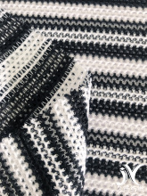 Polyester Two Tone Stripe Jacquard Knitting Fabric