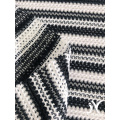 Polyester Two Tone Stripe Jacquard Knitting Fabric