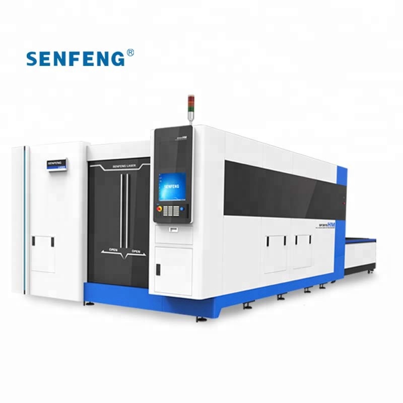 SENFENG High Quality and Hot Sale Fiber Laser Cutting Machine  for thick plate with pipe attachment 4000W SF 3015HM