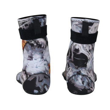 Zeegezein volwassen nylon camo snorkelen sokken met klittenband