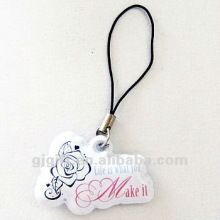 2015 nice custom design pvc cell phone carrying strap