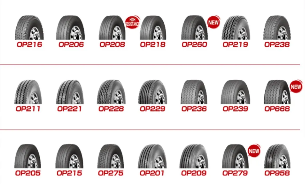 Opals High Quality All Steel Radial Truck Tire with 315/80r22.5 295/75 22.5 Tire