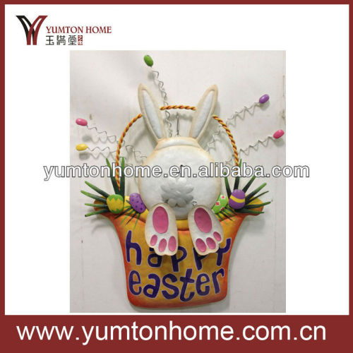 happy easter rabbit wall decoration