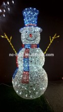 acrylic christmas light snowman motif light