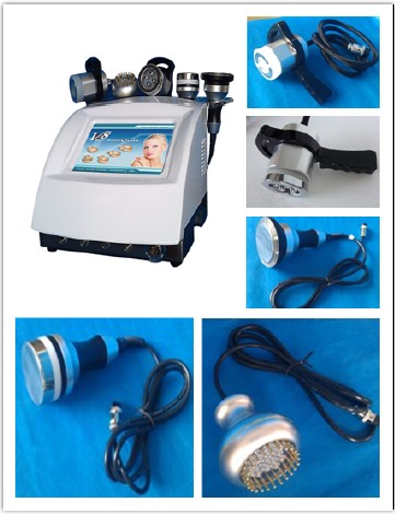 5 Handles RF Vacuum Ultrasonic Cavitation Bio LED Body Slimming Machine