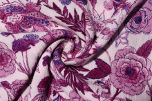 Good Price Red Peony Pattern Printed Fabrics