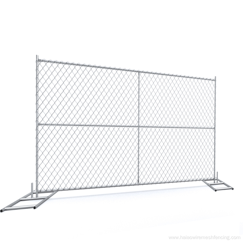 galvanized 6x12 chainlink temporary fence panels