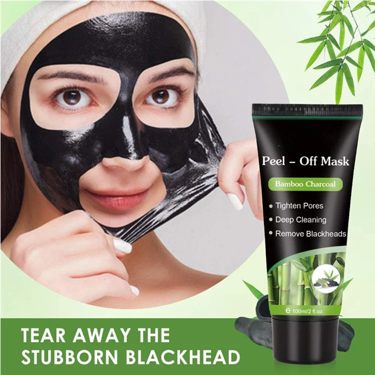 Deep Facial Cleansing Black Charcoal Face Mask Blackhead Mask Peel off Mask