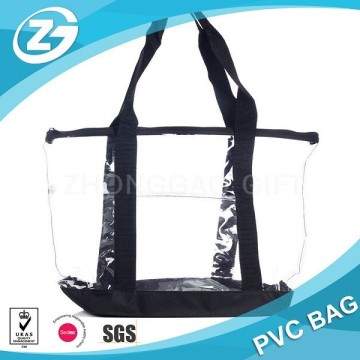 Lightweight Basic Clear Plastic PVC Work Handbag