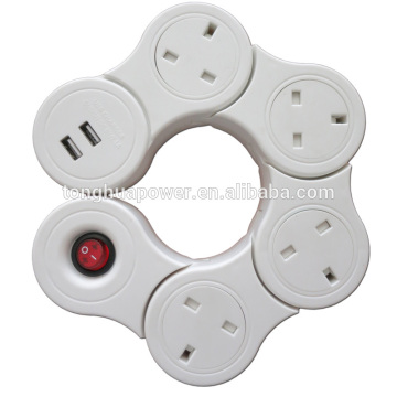 uk 4 plug,uk socket,13 amp switched socket