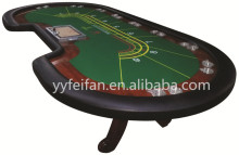 Customised poker chips, professional poker table with pedestral