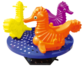 Plastic Spring Rocking Horse - Outdoor Playground Toy for Kids