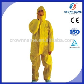 disposable nonwoven PP/CPE coverall