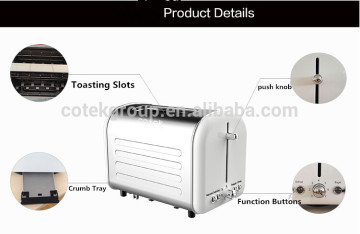 Cotek toaster best price stainless steel toaster/ bun toaster/ pop up toaster/ bread toaster in Retro design