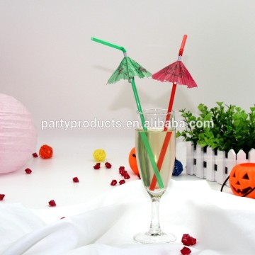 Paper umbrella straws party or wedding decoration