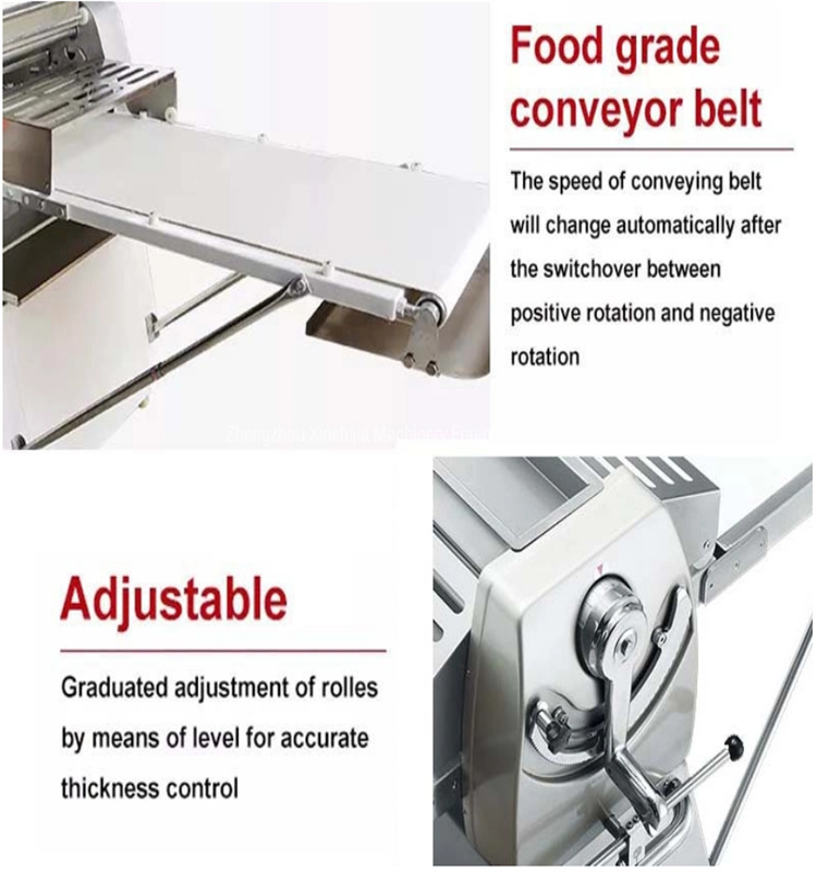 Vertical Professional Electric Pastry Bread Dough Sheeter Kneader Bakery Laminator laminoir Making Machine