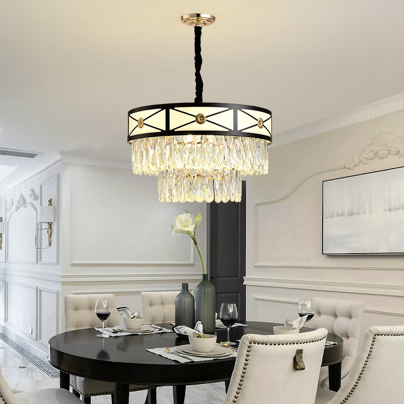 Crystal Living Room ChandeliersofApplicantion White Metal Chandelier