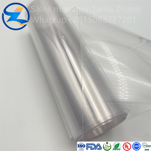 Película de PVC transparente transparente de 240mic