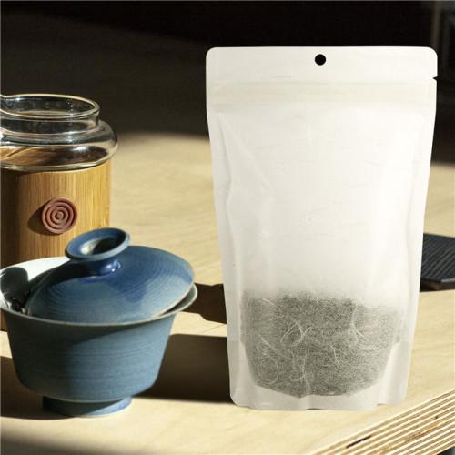 Ziplock Brown Bolsas de café Kraft Clear Clear Kraft