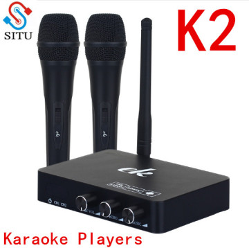 Handheld Wireless Karaoke Microphone Karaoke player Home Karaoke Echo Mixer System Digital Sound Audio Mixer Singing Machine K2