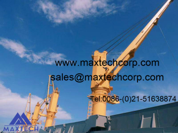 Marine types of ship deck cranes