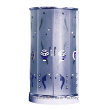 CE Bathroom Russian Round One Piece Glass Shower Room