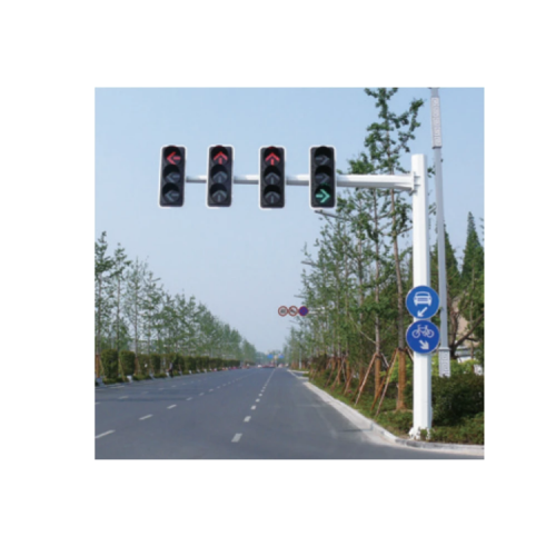 Traffic light octagonal signal pole