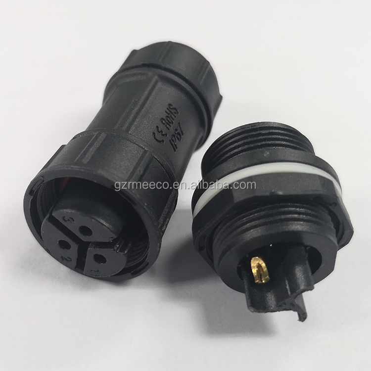 IP68 30A 500V SP21 4pin waterproof cable connector