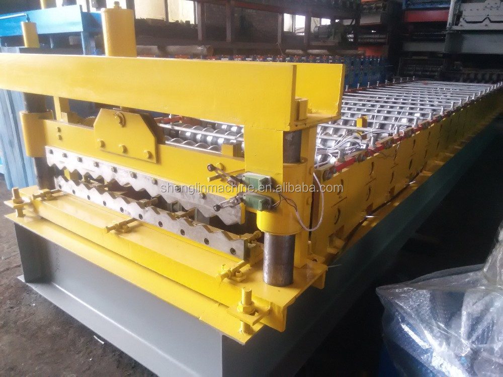 Corrugated iron roofing sheet roll forming making machine