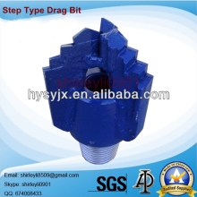 Reverse Circulation Step Type Drag Bit