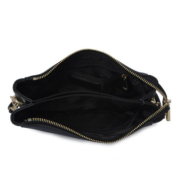 Pochette media in pelle con borsa laterale