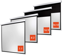 240x240cm Electric motorized Drop Down Projector Screen