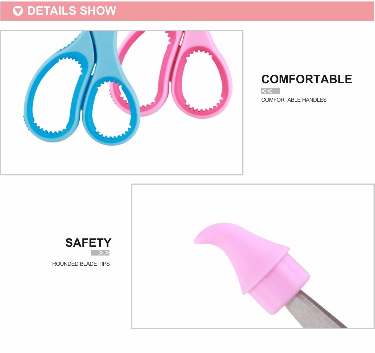 Comix Plastic Handle Safety Kids Scissors