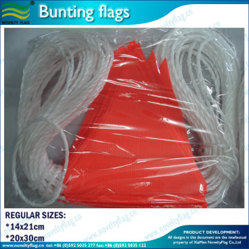 Hanging Plastic warning bunting string flags