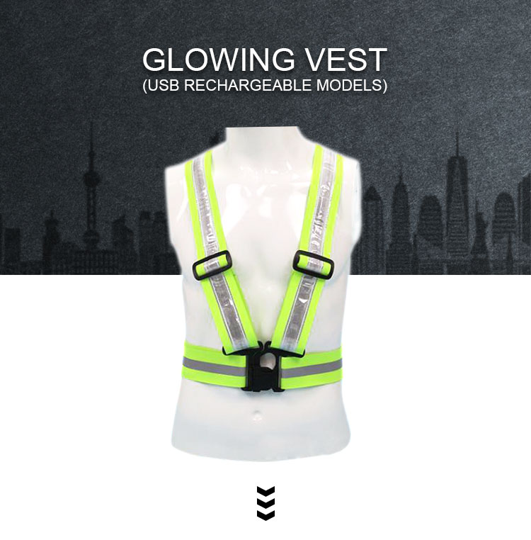 JB Mine Construction Safety Protection Reflective Jacket 120MAH Battery Recycled ABS Buckle, reflective cropped jacket/